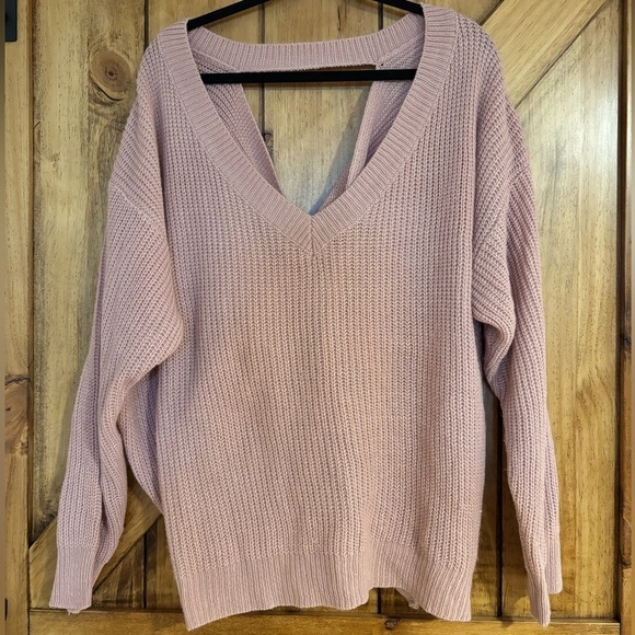 Shein Sweaters - Women’s Plus Size Criss Cross Back Pull Over Sweater - Size 2x